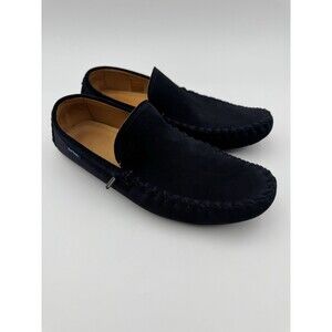 Paul Smith Men’s Navy Suede Loafers Leather Shoes US Size 7